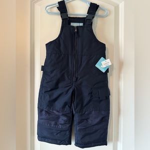NWT London Fog Classic Bib Snow Pants 12 month, navy